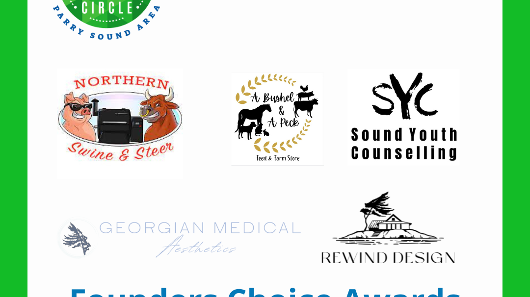 2023 | Founders Choice Awards Finalists Announced, Celebrating Entrepreneurship in Parry Sound District