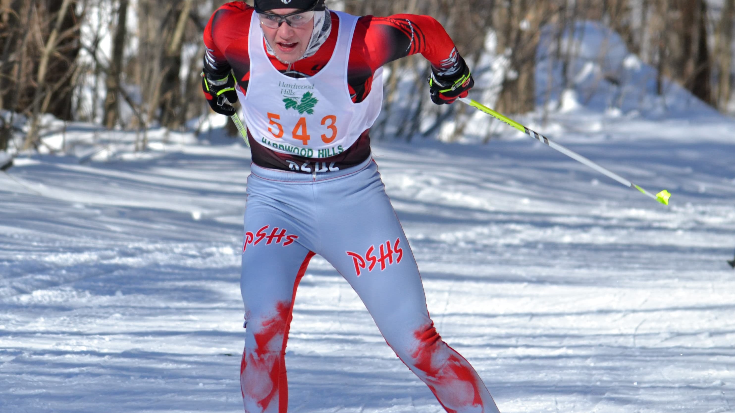 Graham Ritchie of Parry Sound competing in cross-country skiing