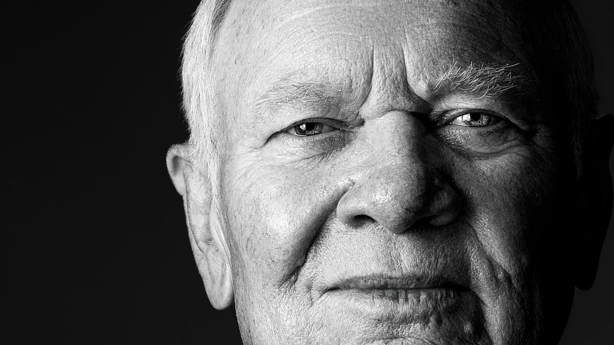 Black and white close up of ray pavlove