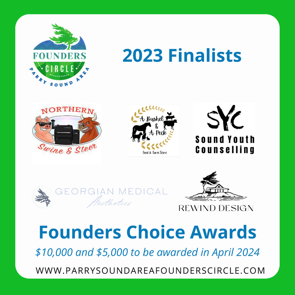 2023 | Founders Choice Awards Finalists Announced, Celebrating Entrepreneurship in Parry Sound District