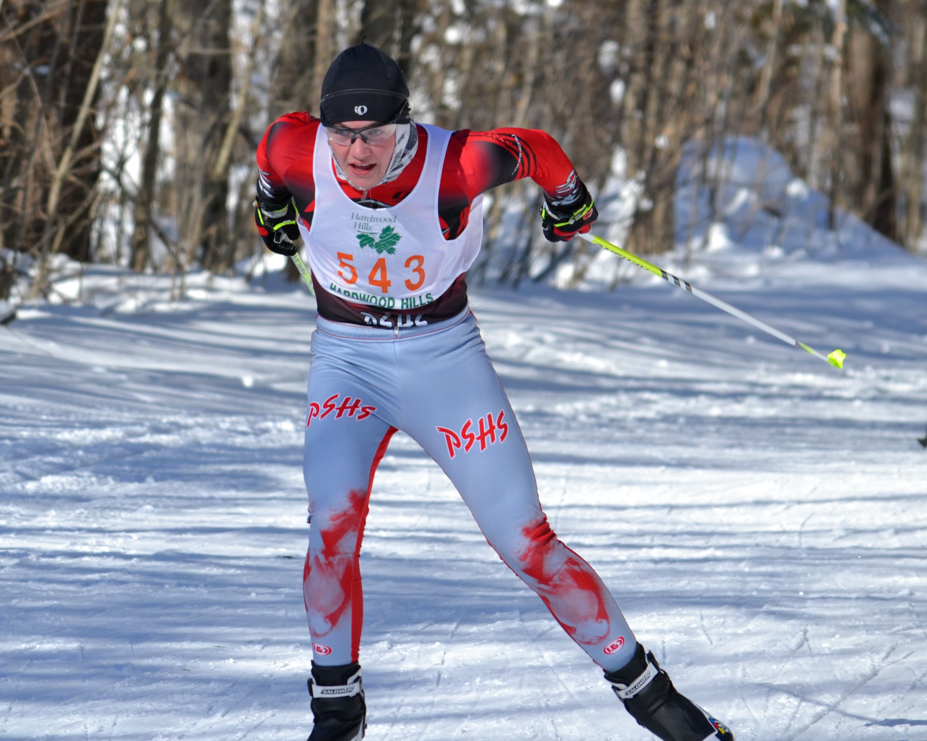 Graham Ritchie of Parry Sound competing in cross-country skiing
