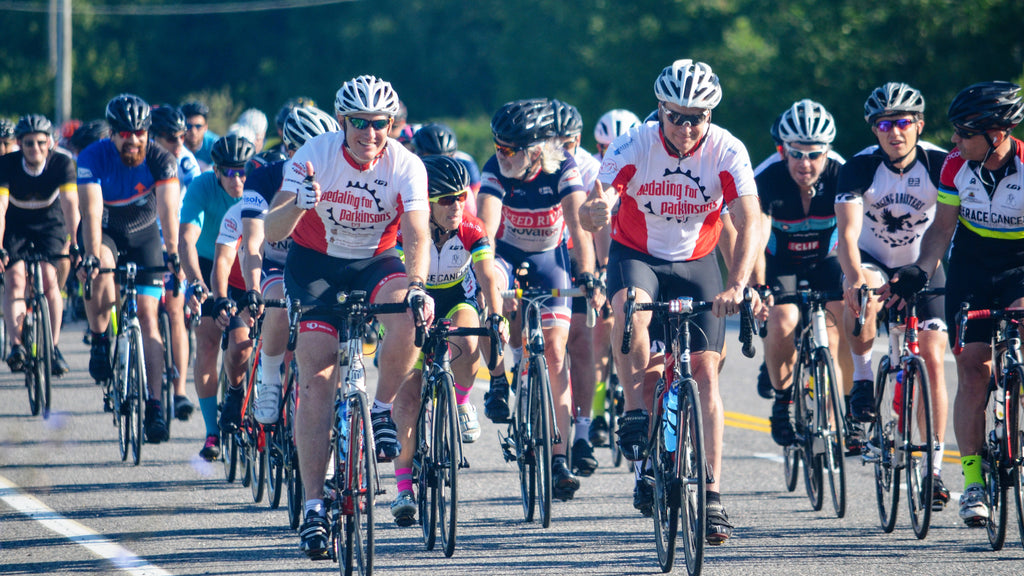 Peter Istvan pedaling for parkinsons